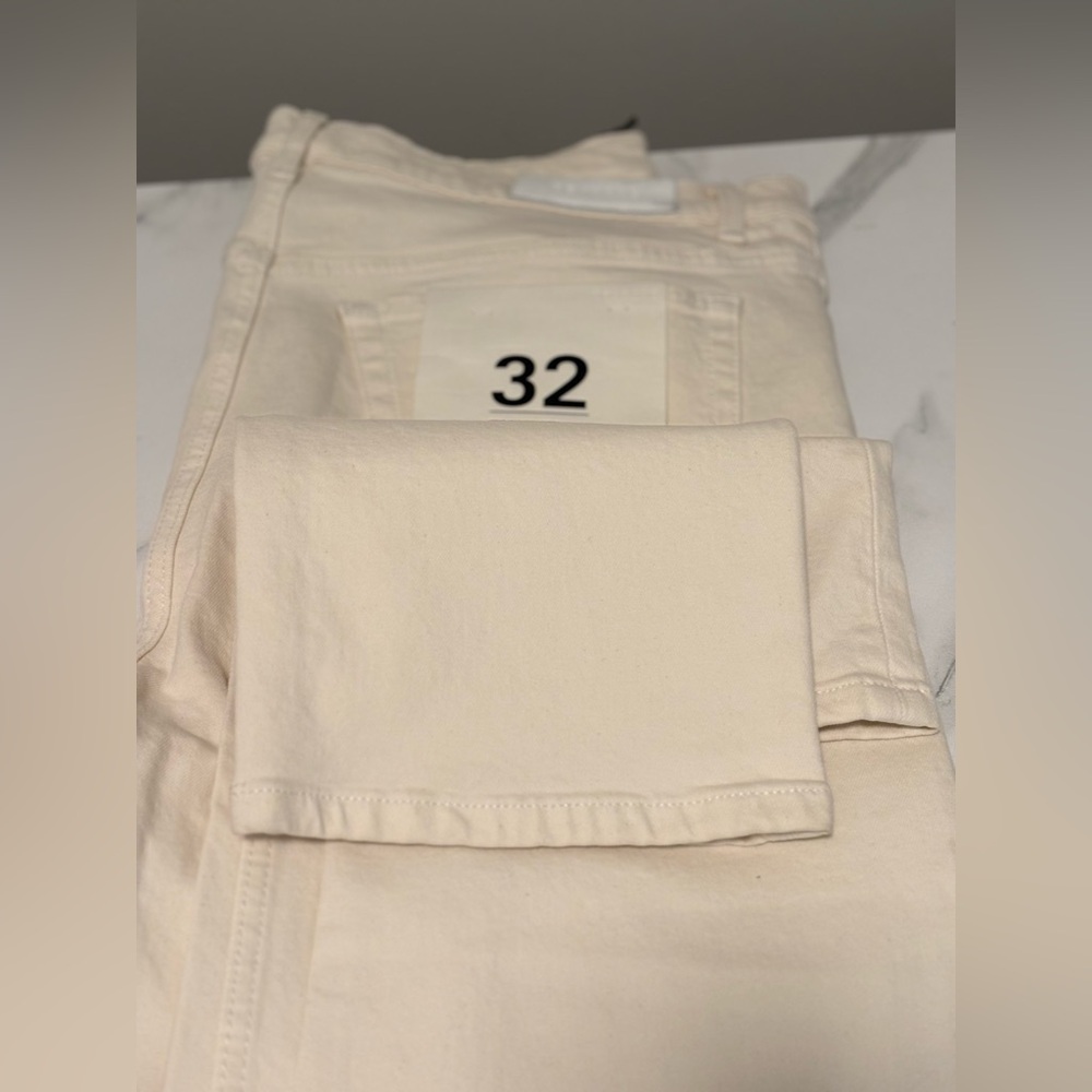 Re/done 70s Stove Pipe Straight Jeans NWT 32 Vintage White - Picture 12 of 16